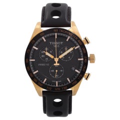 Tissot Montre pour homme PRS 516 avec chronographe, cadran en acier et quartz noir, T100.417.36.051.00