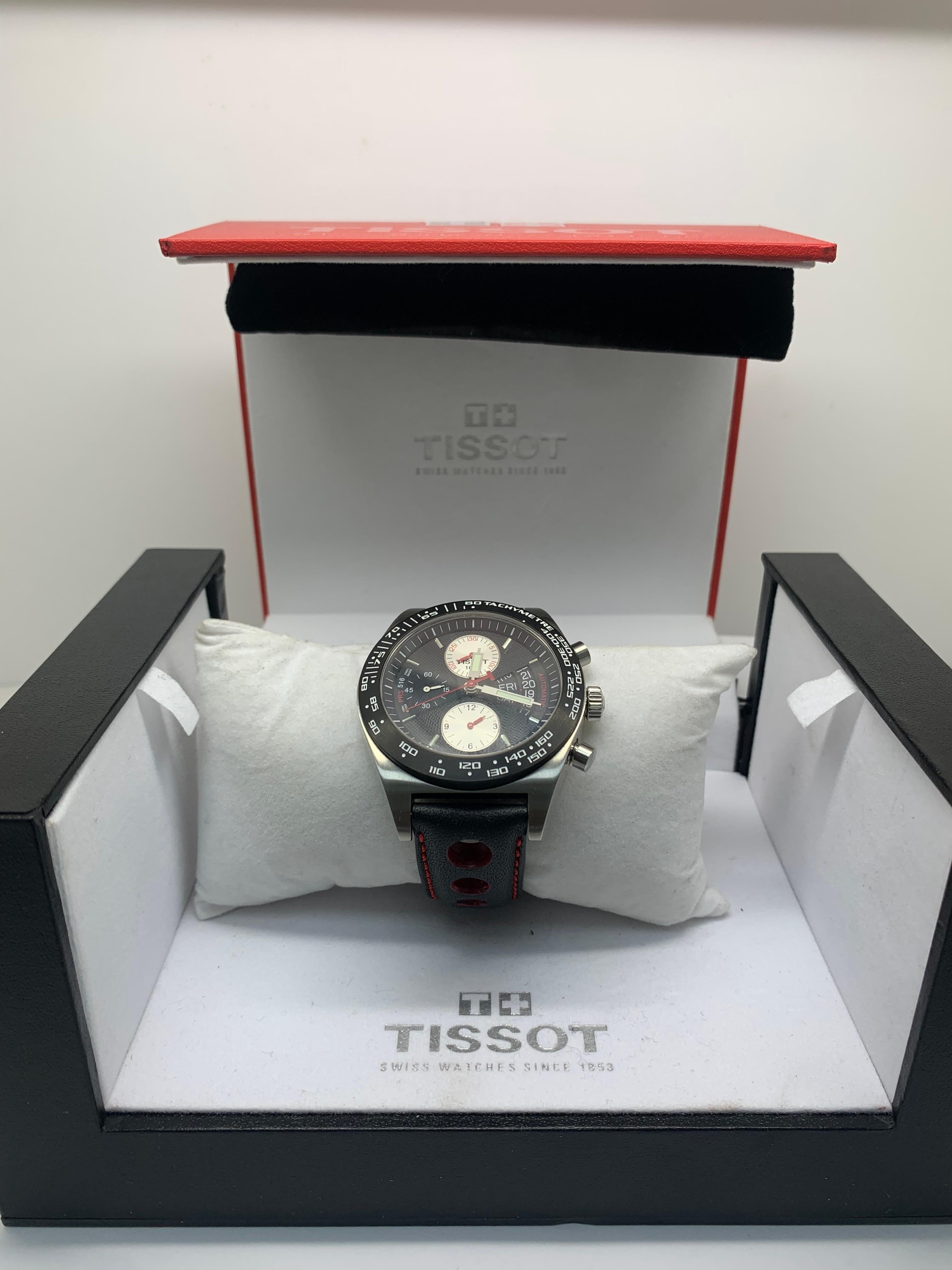 Art Deco Tissot PRS 516 T-SPORT LE Automatic Chronograph Watch Valjoux 7750 T021414A
