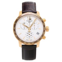 Tissot Quickster Steel Leather White Dial Quartz Watch T095.417.36.037.00