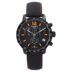 Tissot Quickster Chronograph Steel Black Dial Quartz Watch T095.417.36.057.00