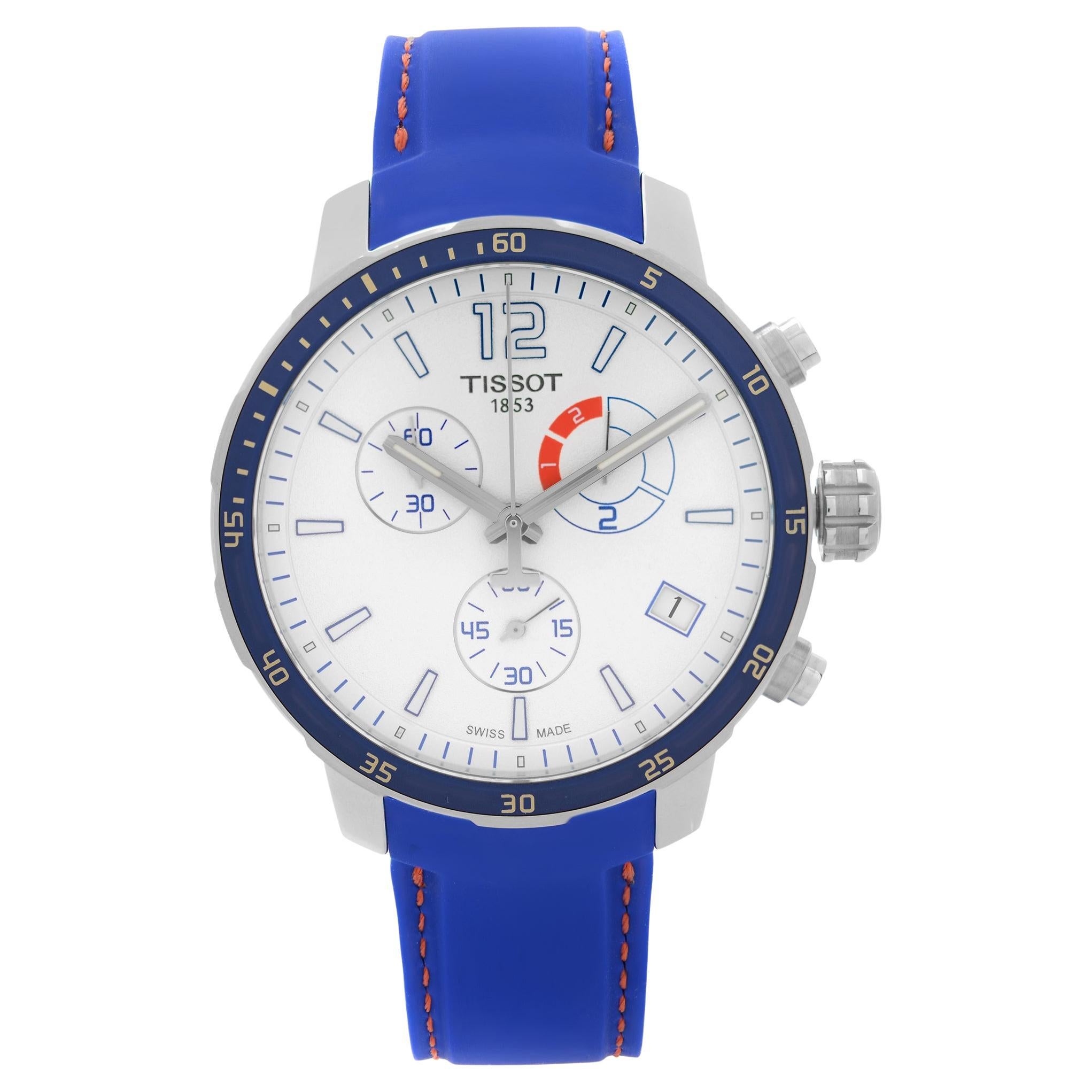 Tissot Quickster Soccer Steel Rubber White Quartz Watch T095.449.17.037.00