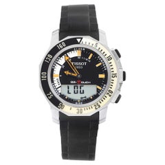 Tissot Sea-Touch Steel Black Dial Rubber Strap Quartz Watch T026.420.17.281.01