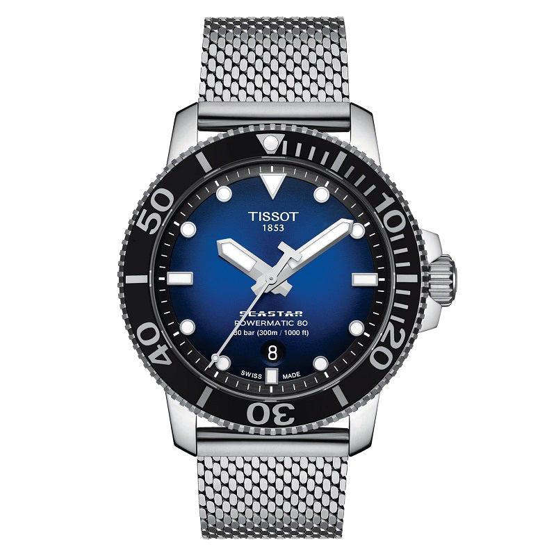 Tissot Seastar 1000 Powermatic 80 Blue Dial Men's Watch T1204071104102