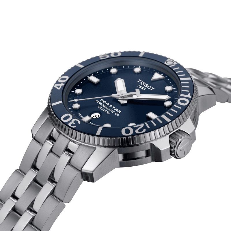 Tissot SeaStar 1000 PowerMatic 80 Silicium Watch T1204071104101 In New Condition In Wilmington, DE