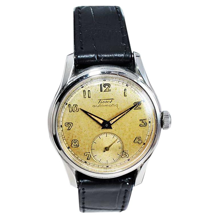 Tissot Stainless Steel Automatic with Original Dial, circa 1940s