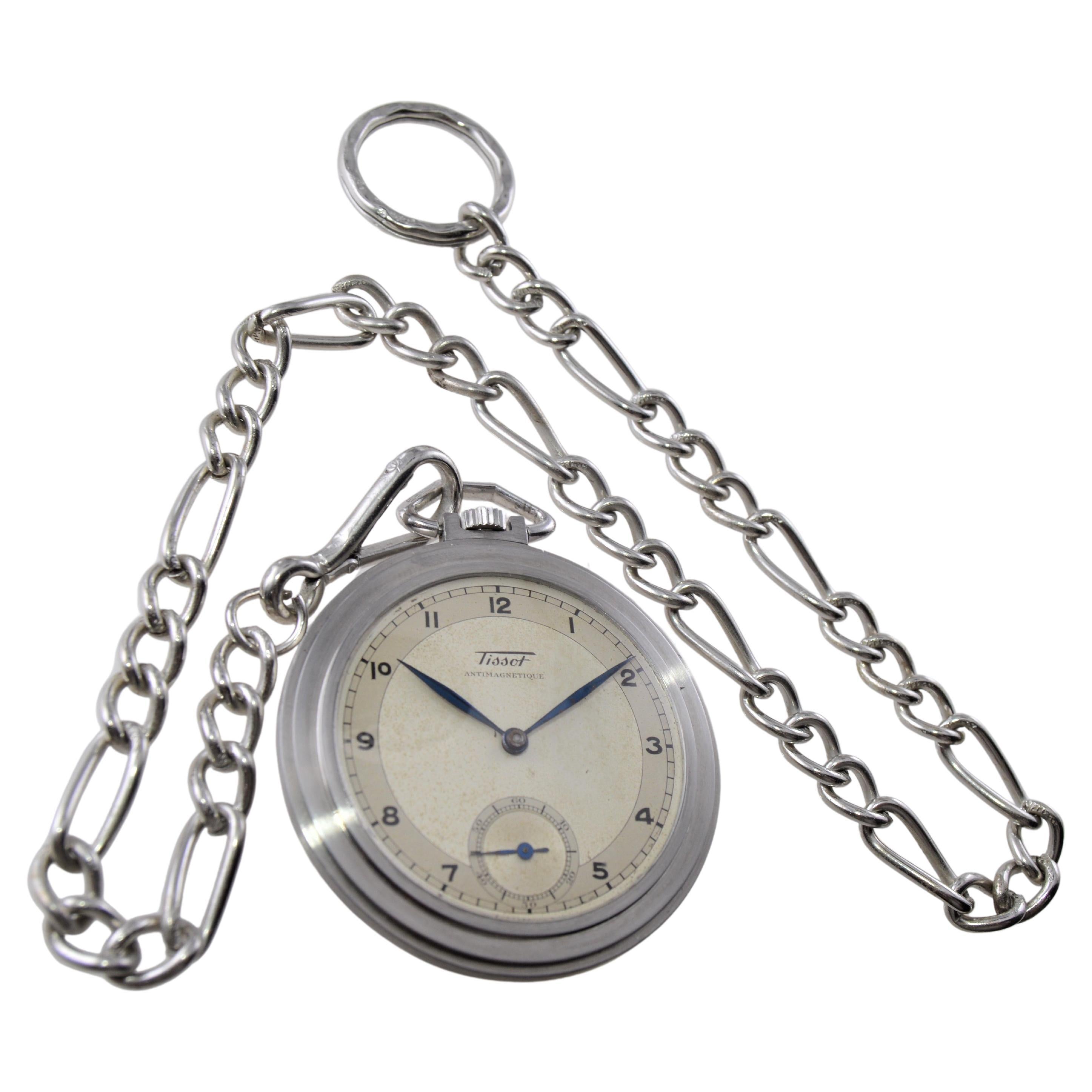 tissot antimagnetique pocket watch