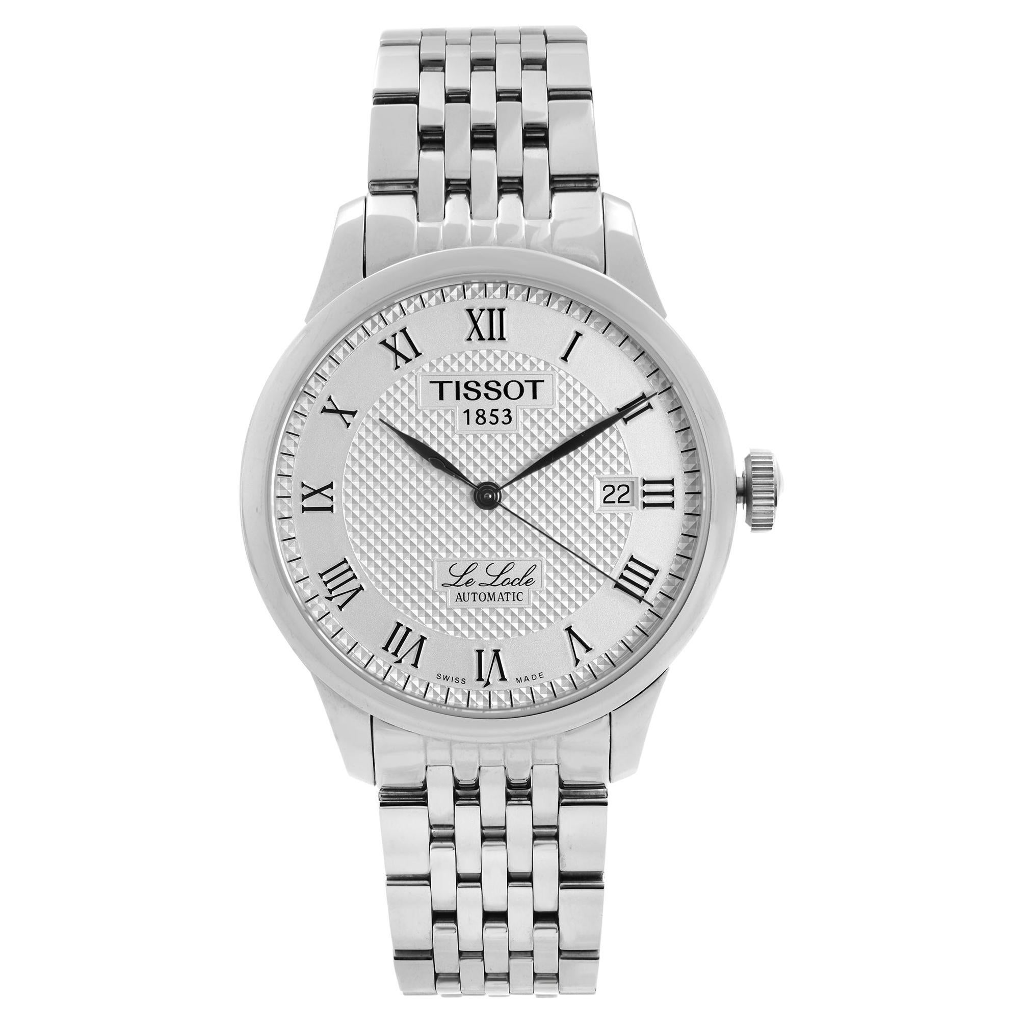 Tissot T-Classic Le Locle Steel Silver Dial Automatic Watch T41.1.483.33