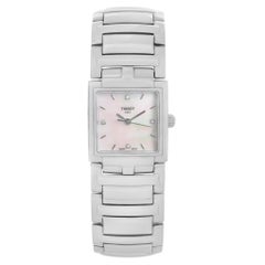 Tissot T-Evocation Steel MOP Diamond Dial Ladies Quartz Watch T051.310.11.116.00