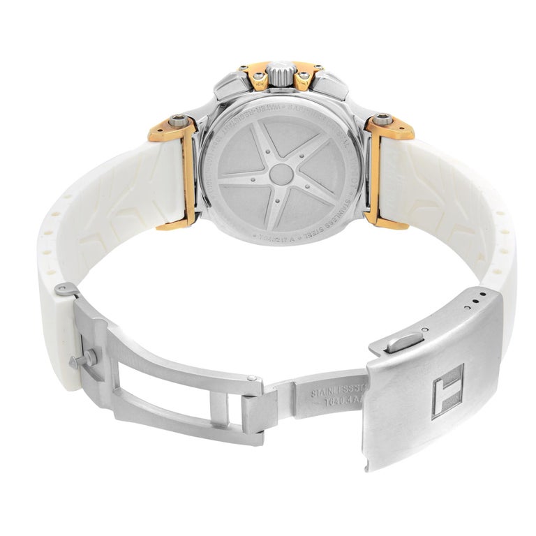 Tissot T-Race Steel White Dial Quartz Ladies Watch T048  display picture 2