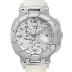 Tissot T-Race Steel White Dial Quartz Ladies Watch T048.217.17.017.00