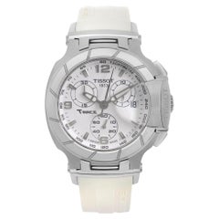 Tissot T-Race Steel White Dial Quartz Ladies Watch T048.217.17.017.00