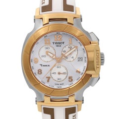 Tissot T-Race Steel Rose Gold-Tone Quartz Mens Watch T048.417.27.012.00