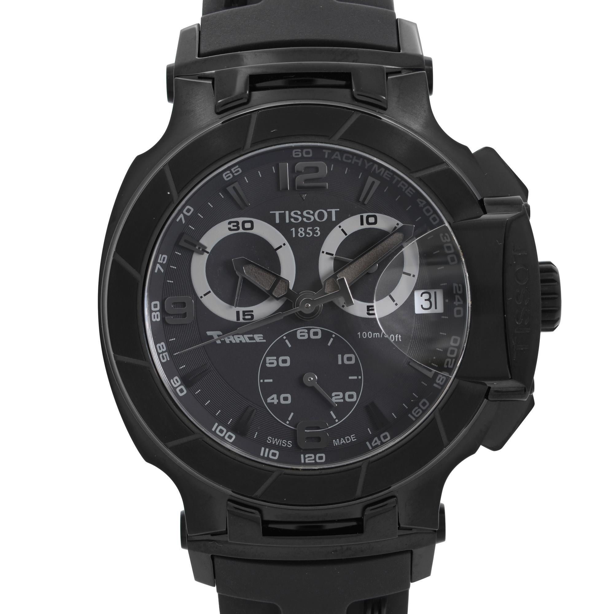 Aus Vorbesitz. Es hat Dellen auf dem Gehäuse und Schrammen auf der Lünette. 

Marke: Tissot  Typ: Armbanduhr  Abteilung: Männer  Modellnummer: T048.417.37.057.00  Land/Gebiet der Herstellung: Schweiz  Stil: Sport  Modell: Tissot T-Race  Vintage By: