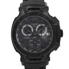 Tissot T-Race Chronograph Stahl Schwarzes Zifferblatt Herren Quarzuhr T048.417.37.057,00