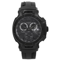 Tissot T-Race Chronograph Steel Black Dial Quartz Mens Watch T048.417.37.057.00