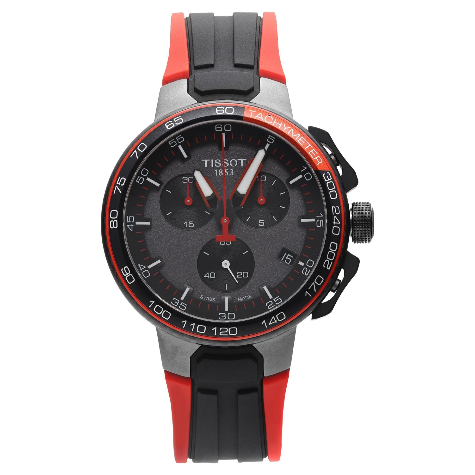 Tissot T-Race Chronograph Steel Black Dial Quartz Mens Watch T111.417.37.441.01