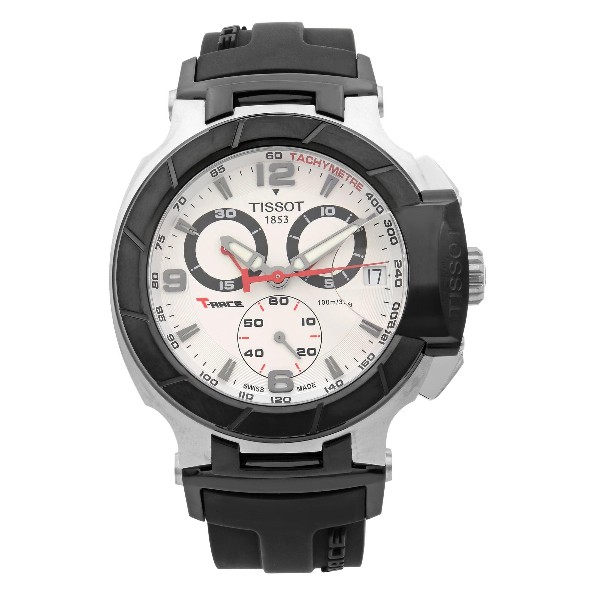 Tissot T-Race Chronograph Steel White Dial Quartz Men’s Watch T048.417.27.037.00