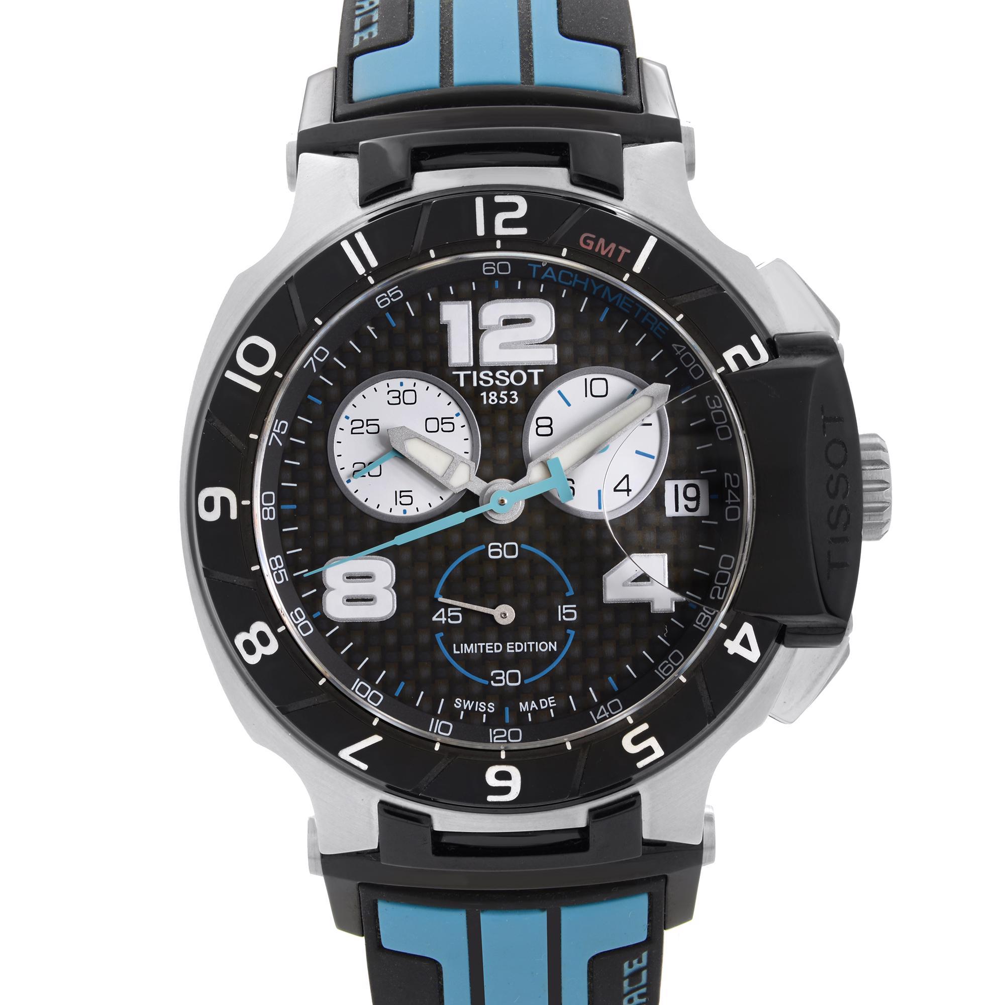 Pre-owned Limited Edition Tissot T-Race MotoGP 2013 T048.417.27.207.00. The Watch Has Micro Dents and Scratches on the Bezel. Regular Tissot Box and Papers are Included. Covered by 1-year Chronostore Warranty.
Details:
Brand Tissot
Type