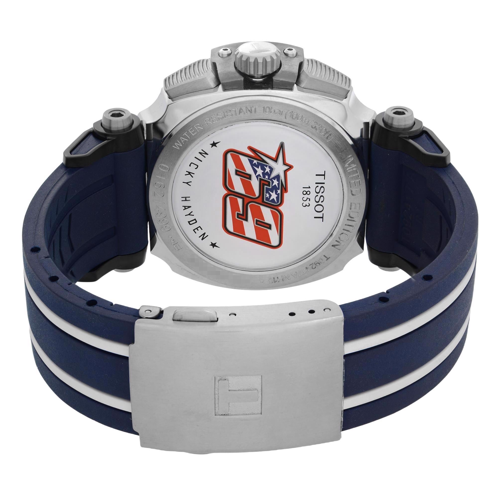 tissot nicky hayden limited edition chronograph quartz watch