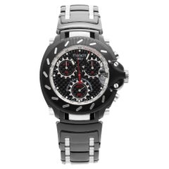 Tissot T-Race Steel Chronograph Black Dial Quartz Mens Watch T011.417.22.201.00