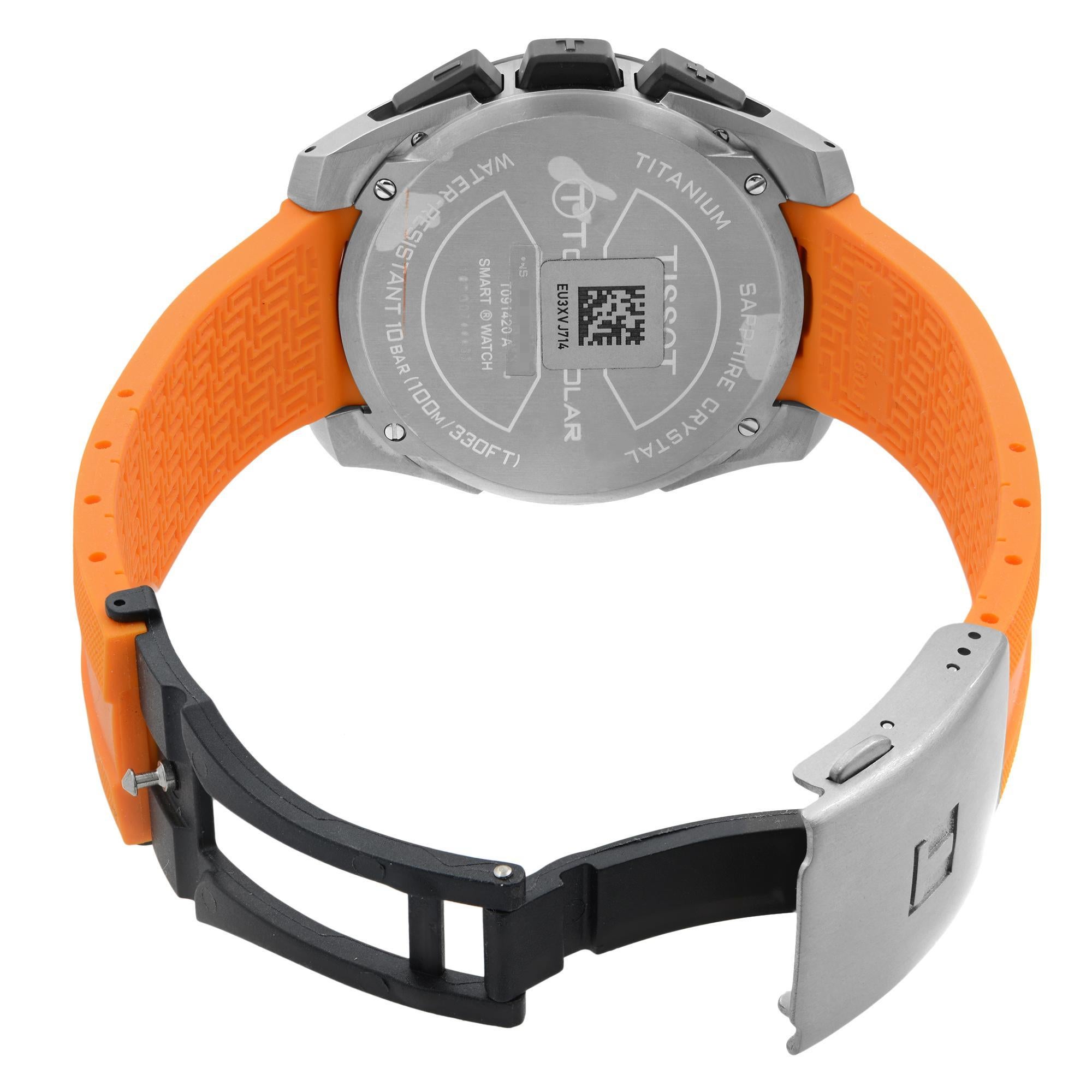Tissot T-Touch Expert Solar Titanium Carbon Quartz Mens Watch T091.420.47.051.01 In New Condition In New York, NY
