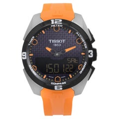 Used Tissot T-Touch Expert Solar Titanium Carbon Quartz Mens Watch T091.420.47.051.01