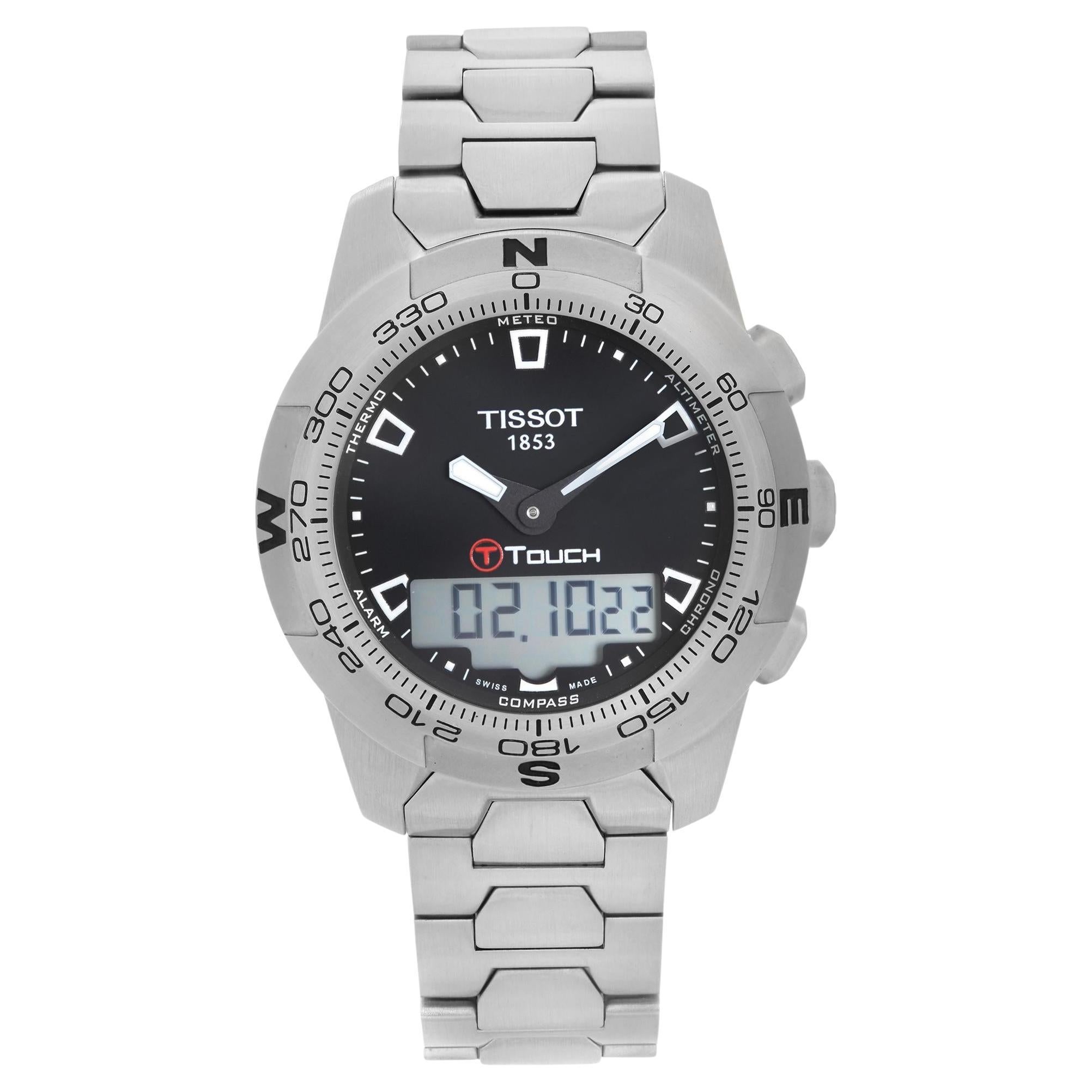 Tissot T-Touch II Steel Digital Dial Mens Quartz Watch T047.420.11.051.00