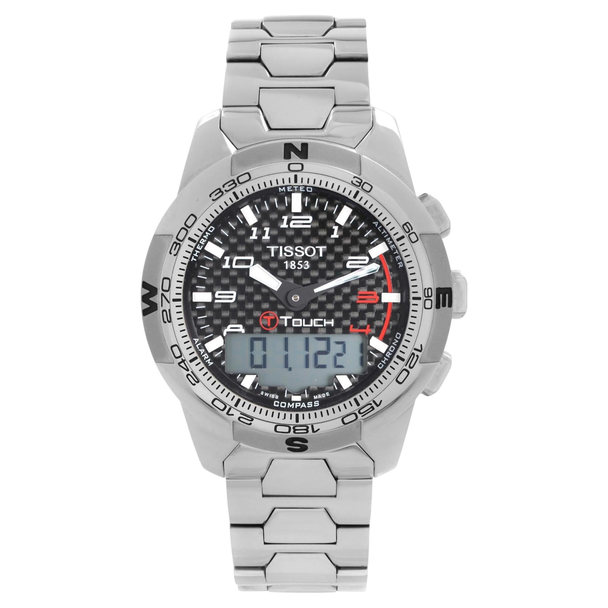 Tissot T-Touch II Titanium Black Dial Mens Quartz Watch T047.420.44.207.00