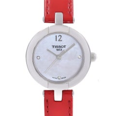 Tissot T-Trend Steel White Diamond Dial Ladies Watch T084.210.16.116.00
