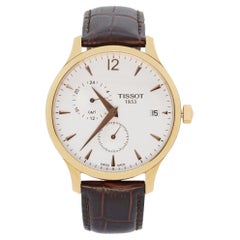 Tissot Tradition PVD Steel Leather White Quartz Watch T063.617.36.037.00