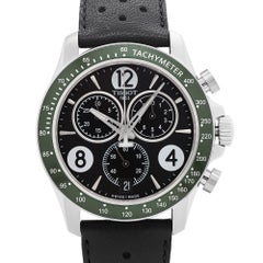 Tissot V8 Steel Leather Black Dial Quartz Mens Watch T106.417.16.057.00