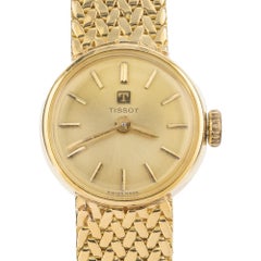 Tissot Gelbgold 17 Juwel Damenarmbanduhr