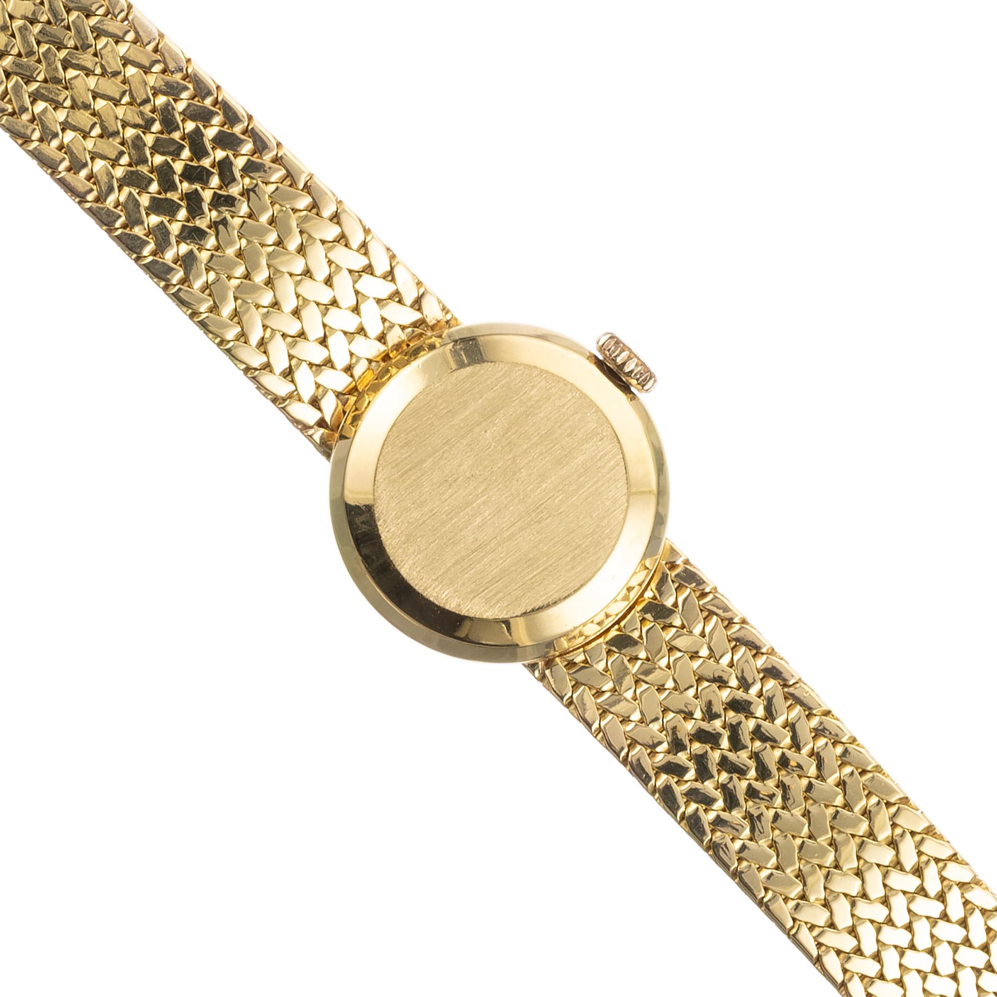 Montre-bracelet Tissot pour femme 17 bijoux en or jaune  Bon état - En vente à Stamford, CT