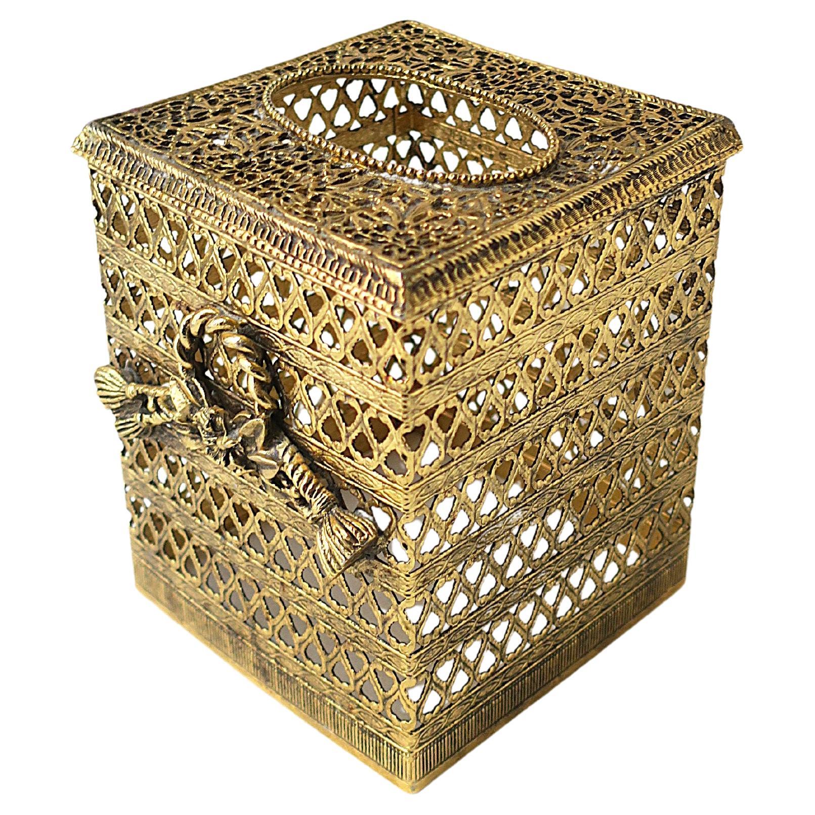Tissue Box Cover Rope Tassel Design