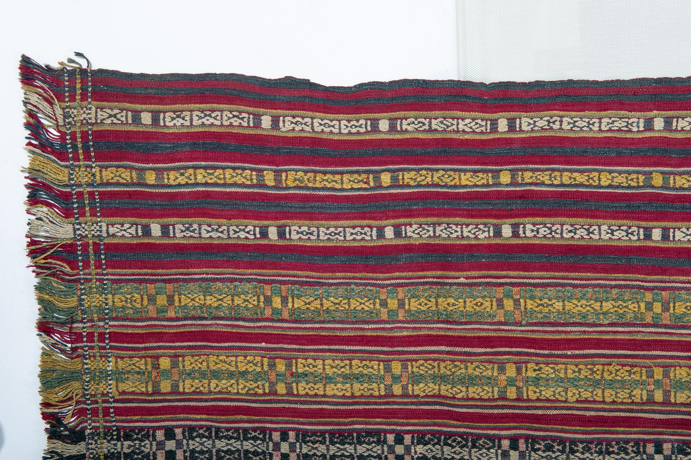 Hand-Woven Tissue or Shawl from Nagaland For Sale