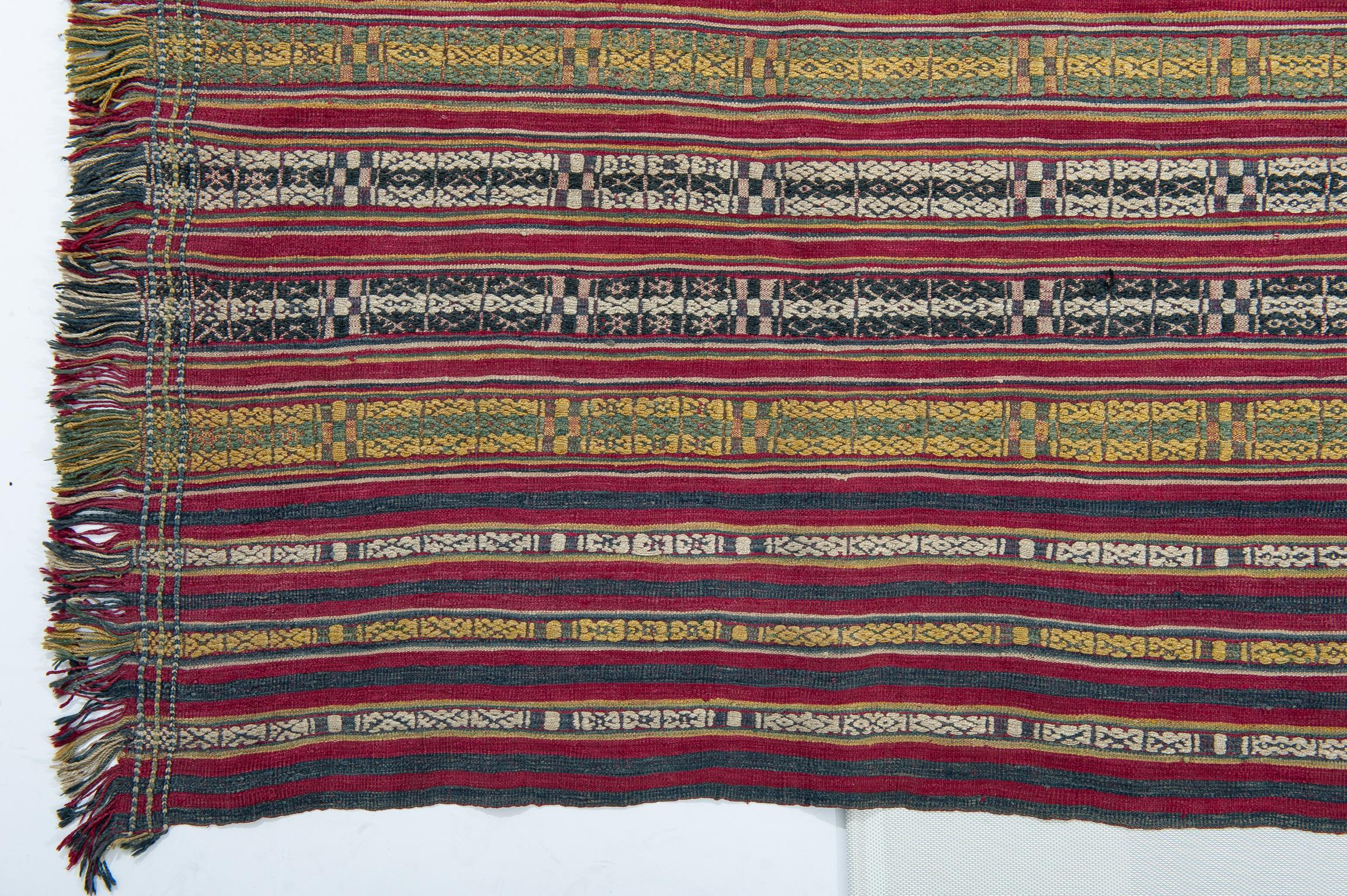Tissue or Shawl from Nagaland In Good Condition For Sale In Alessandria, Piemonte