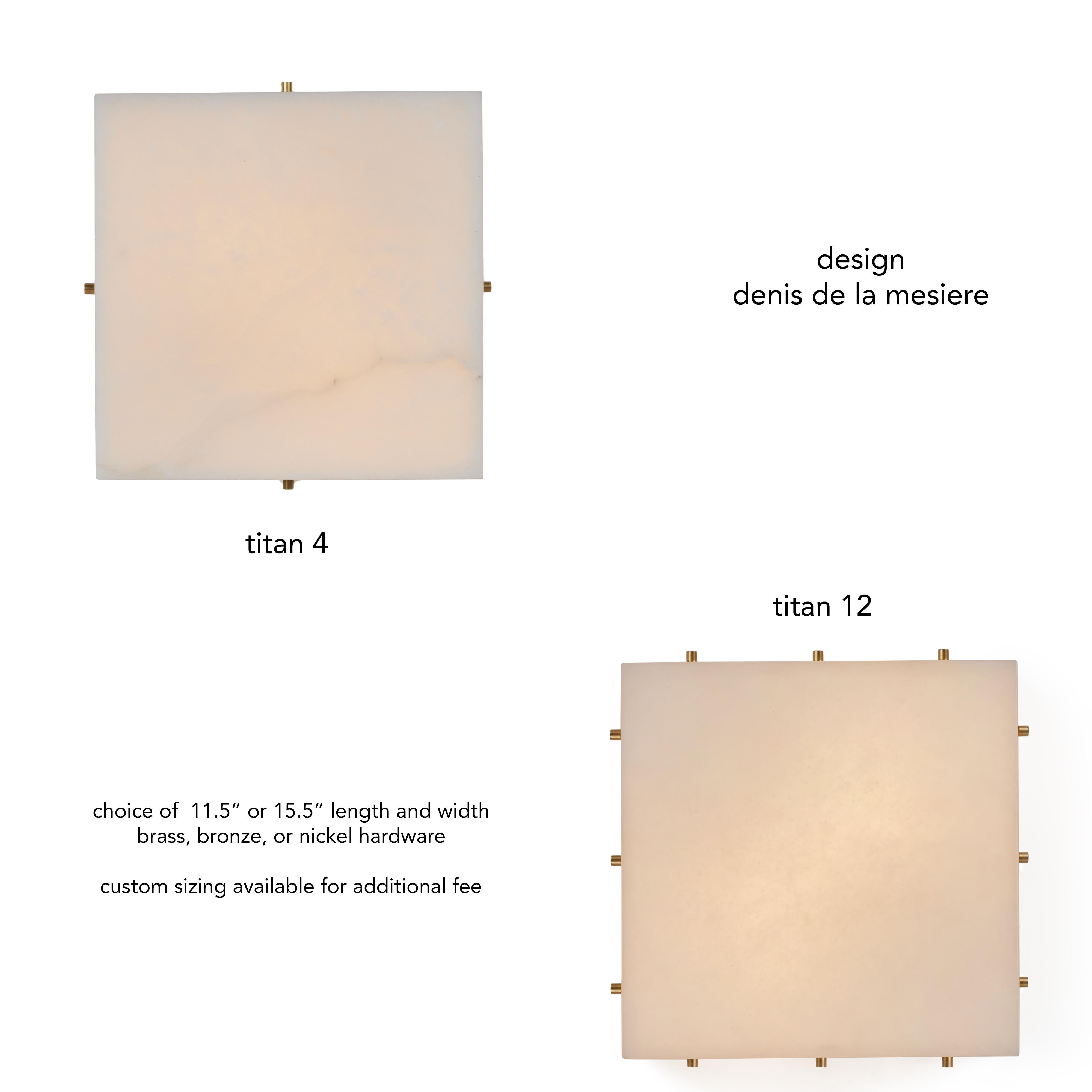 Wand- oder Deckenleuchte „Titan“ aus Alabaster im Stil von Pierre Chareau im Angebot 4