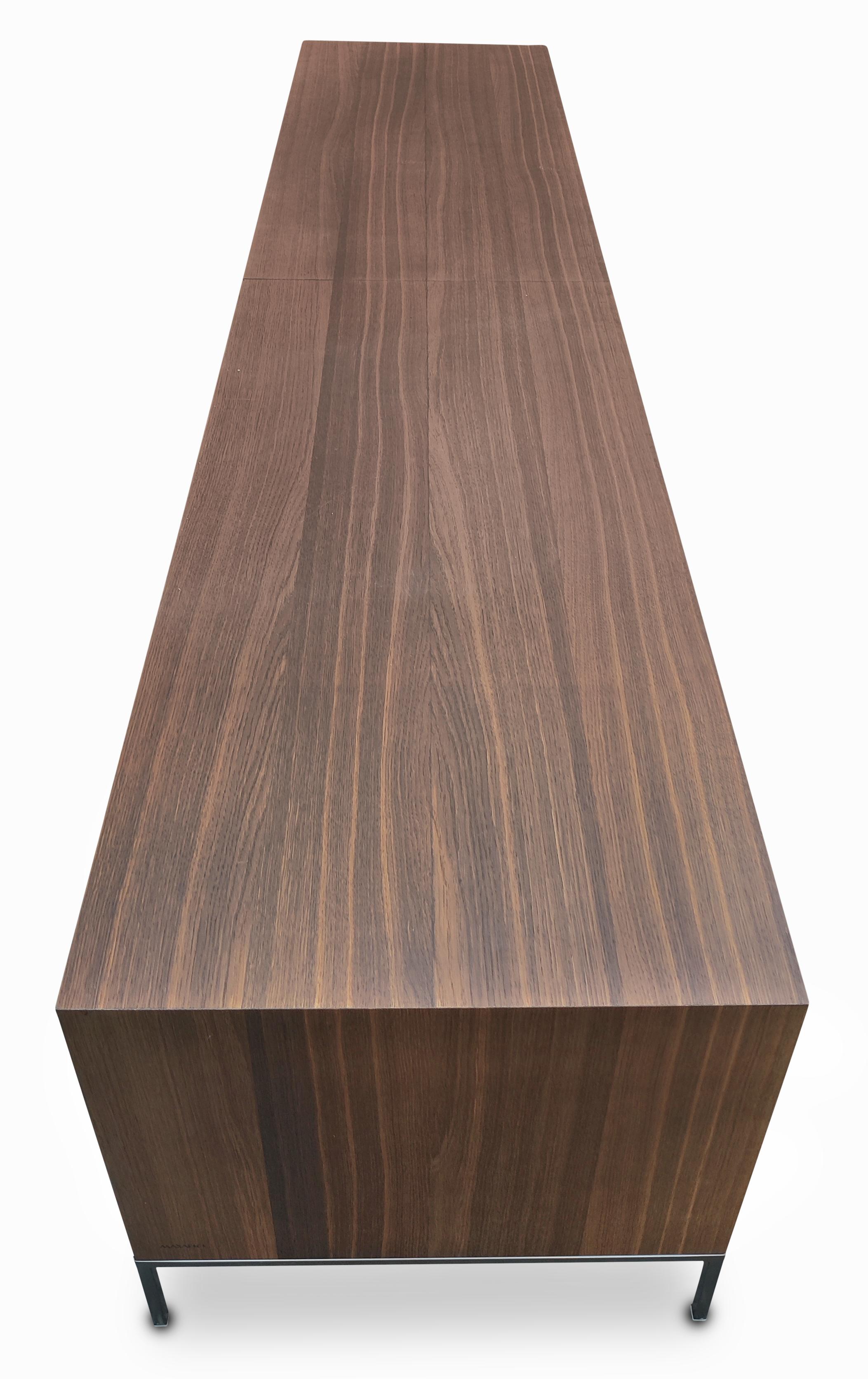 Post-Modern 'Titanes' Maxalto Cabinet Antonio Citterio B&B Italia, Wenge, Bronzed Steel Base