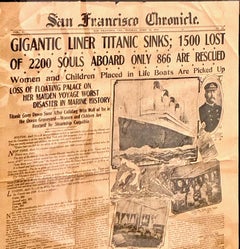 "Il Titanic affonda" Prima pagina del San Francisco Chronicle