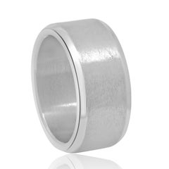 Anello in titanio con bordo smussato