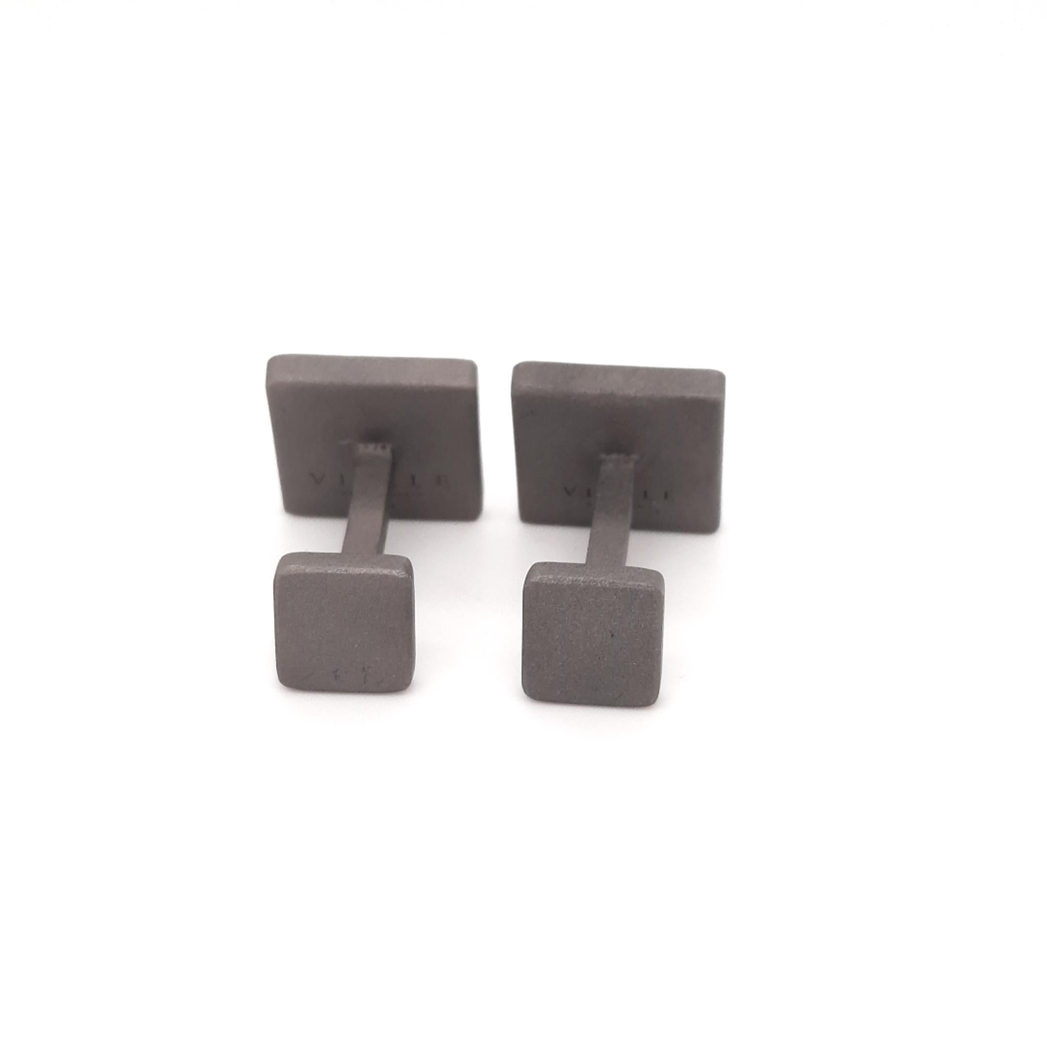 black square cufflinks