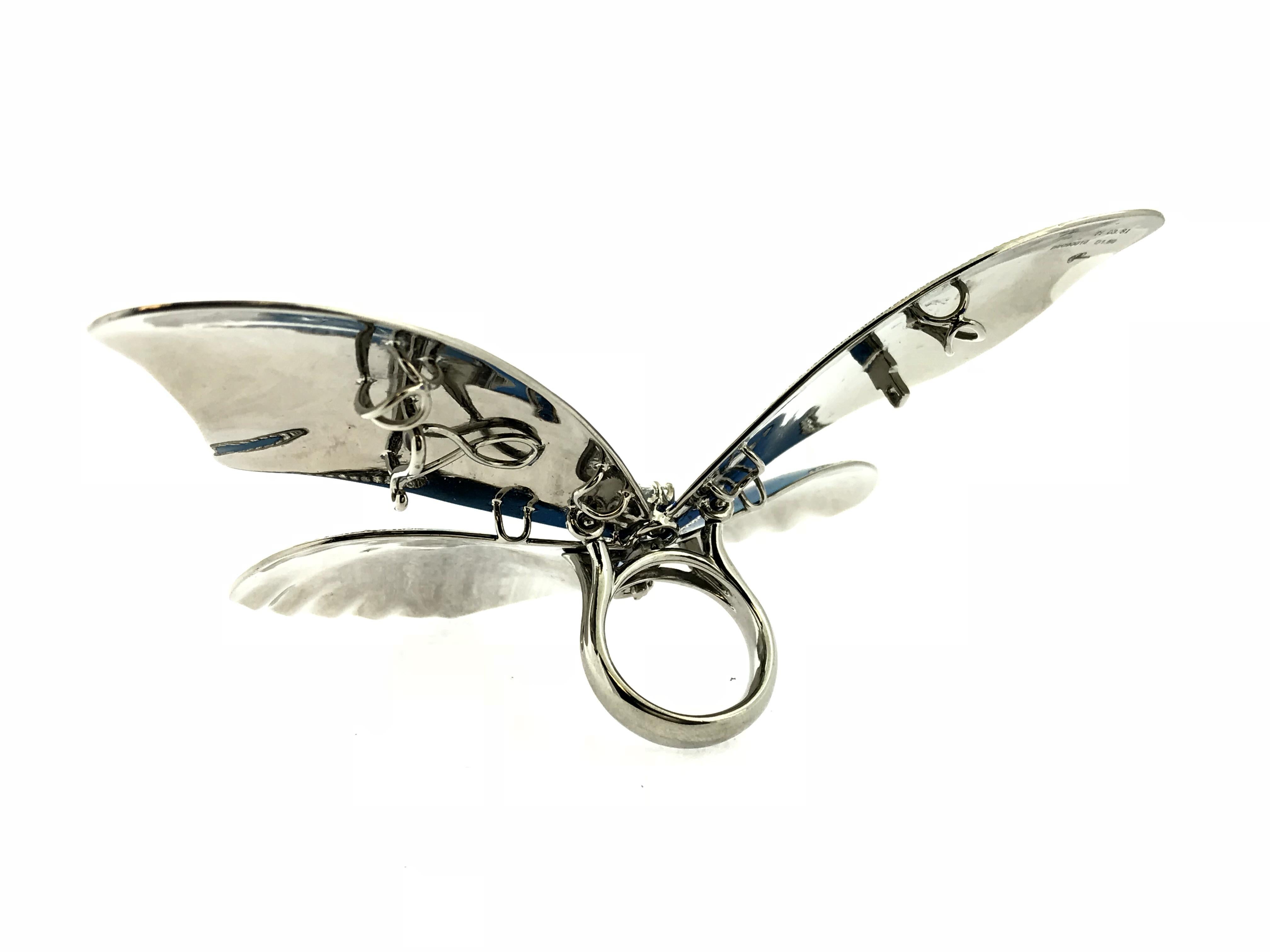 Women's or Men's Titanium Butterfly Ring/Pendant/ Brooch For Sale