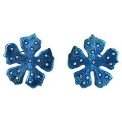 Titanium Diamonds 18KT Rose Gold Made in Italy  Earrings