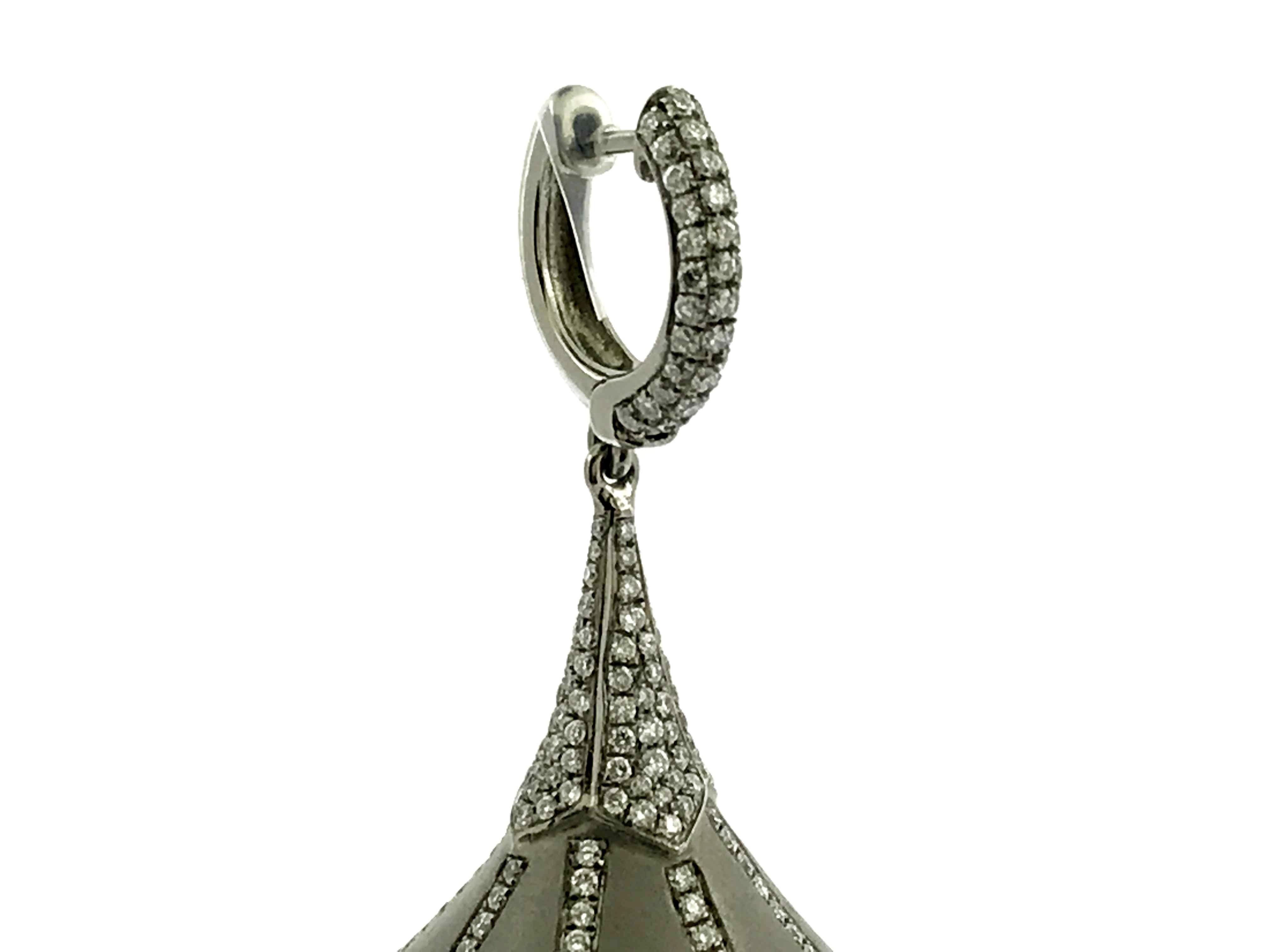 titanium diamond earrings