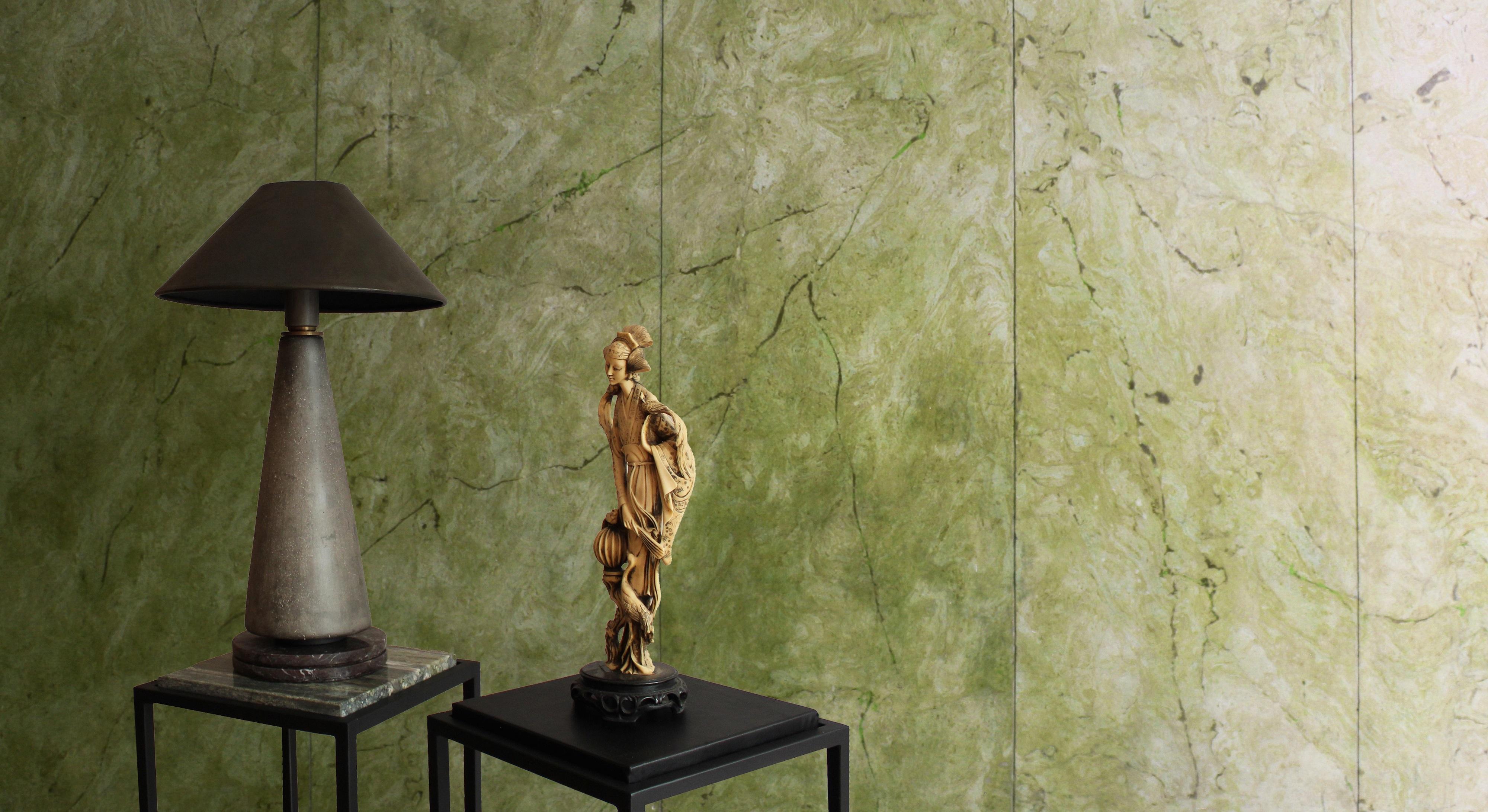 Post-Modern Titano Grey Concrete Table Lamp by Acanthus Studio Roma For Sale
