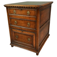 Titchmarsh and Goodwin oak filing cabinet