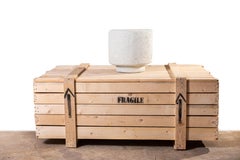 TITI Sculptural Stool – Indoor - Outdoor White Concrete by Mary-Lynn & Carlo