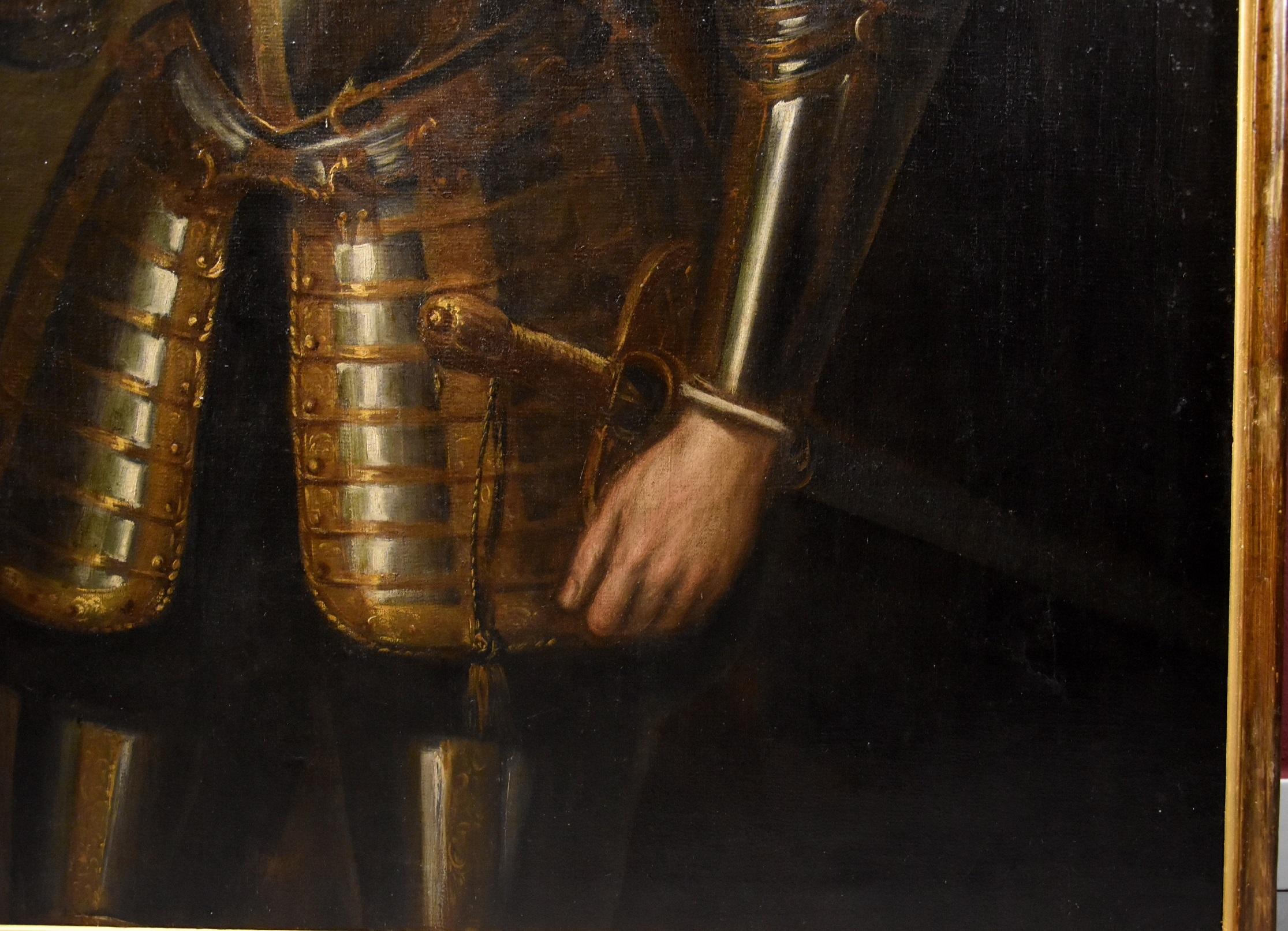 Portrait Knight Armour Titian Paint Oil on canvas Old master 16/17th Century 14