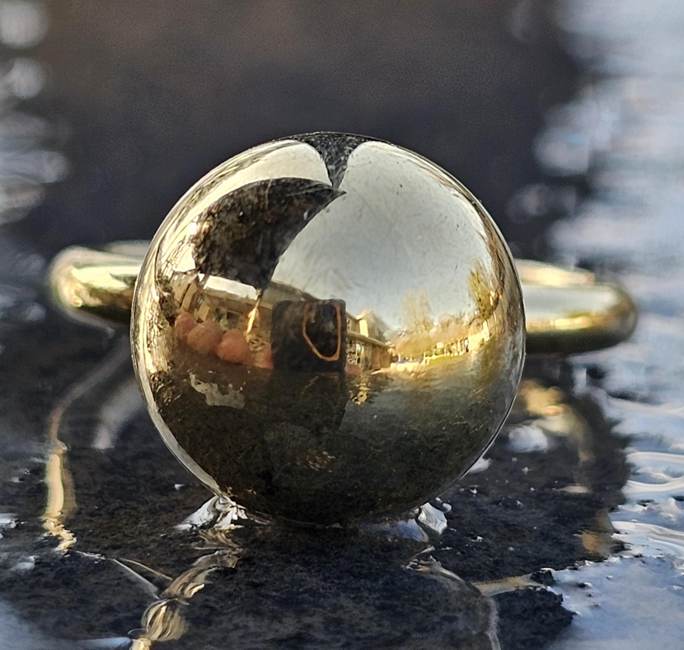 TiTiffany & Co. Hardwear Large 12mm Ball Ring New York 18k Yellow Gold 5.75 7.3g For Sale 5