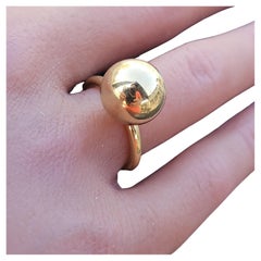 TiTiffany & Co. Anello Hardwear Large 12mm Ball New York 18k Yellow Gold 5.75 7.3g